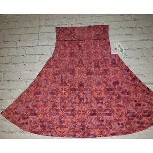 Nwt Lularoe Azure Skirt Pink & Blue Geometric Women's Size Small